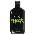 Refect Beauty Calvin Klein CK One Shock for Him eau de toilette in a black bottle with green graffiti-style logo