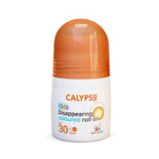 Refect Beauty Calypso Kids SPF30 disappearing coloured sunscreen roll-on for easy and even application on children.