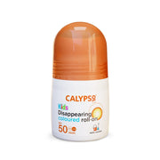 Refect Beauty Calypso Kids SPF50 disappearing coloured sunscreen roll-on for children in a white bottle
