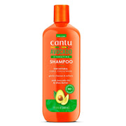 Refect Beauty Cantu Avocado Hydrating Shampoo in an orange bottle for curly, coily, and wavy hair with shea butter.