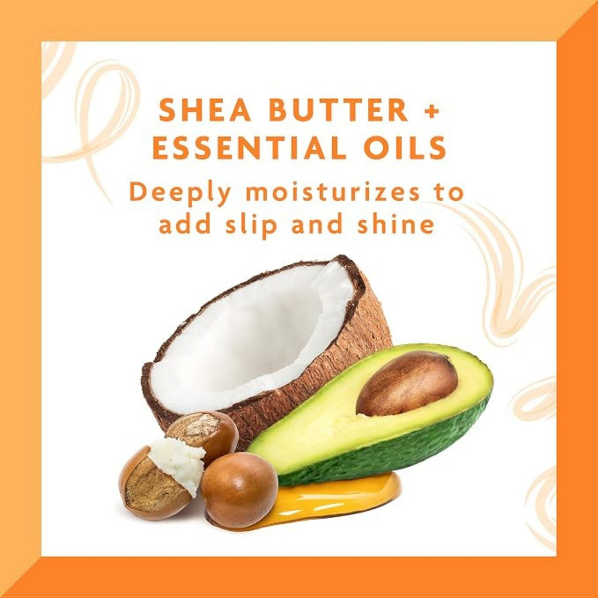 Refect Beauty Cantu Coconut Curling Cream ingredients featuring shea butter, coconut, and avocado for hair hydration.