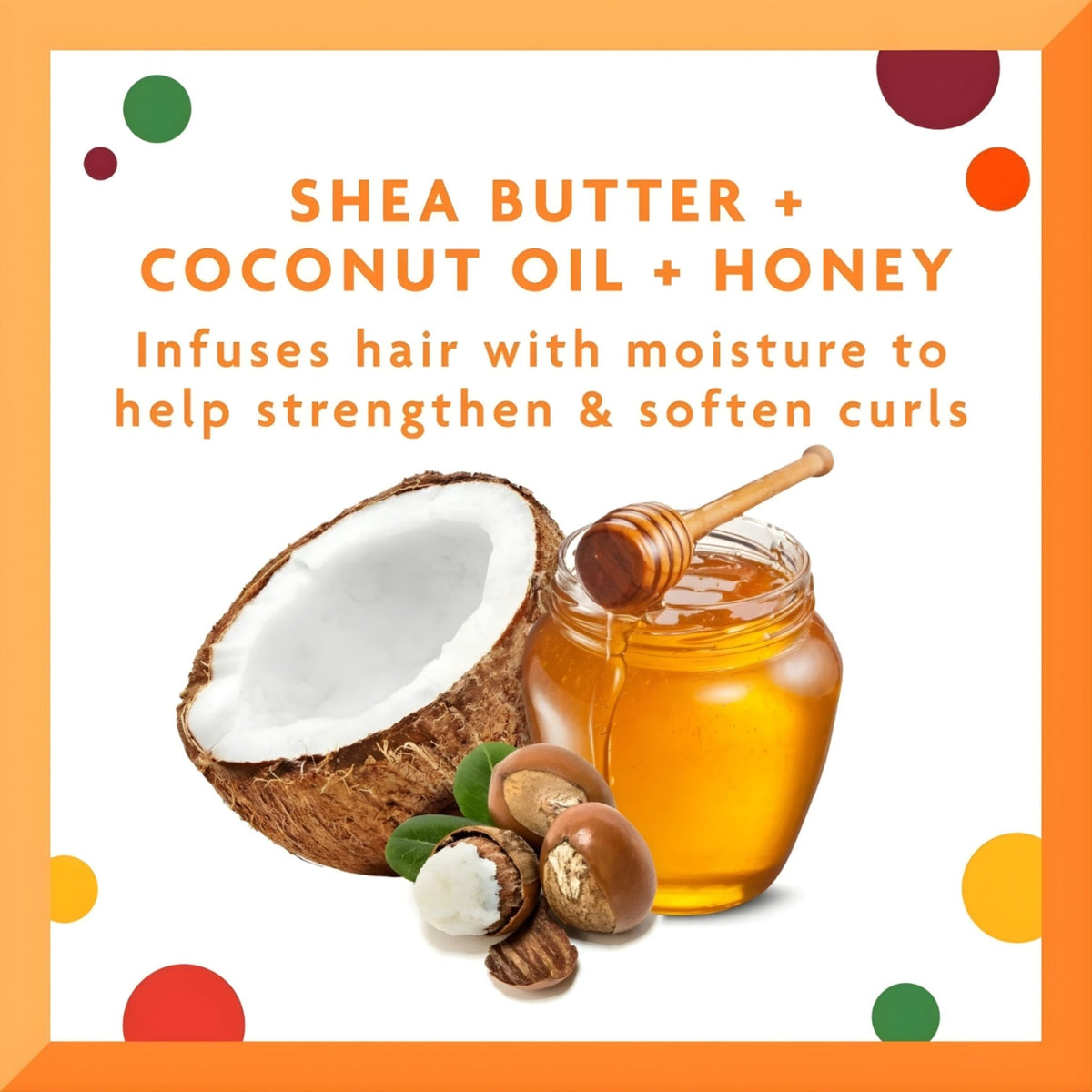 Refect Beauty Cantu Care For Kids Curling Cream ingredients featuring shea butter, coconut oil, and honey