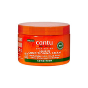 Refect Beauty Cantu Shea Butter leave-in conditioning cream in an orange jar for natural curls, coils, and waves.