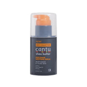 Refect Beauty Cantu Mens Post-Shave Soothing Serum bottle with orange pump and dark grey label for skin recovery.