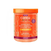 Refect Beauty Cantu Shea Butter anti-shedding styling gel with honey in a 18.5 oz jar for natural curls and coils.