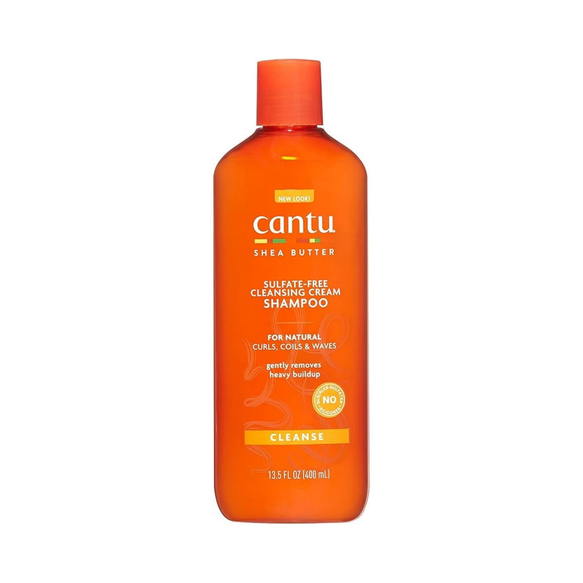 Refect Beauty Cantu sulfate-free cleansing cream shampoo bottle for curly and textured hair with shea butter