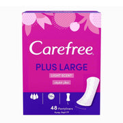 Refect Beauty Carefree Plus Large Light Scent panty liners box with 48 count for daily freshness and protection