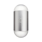 Refect Beauty Carolina Herrera 212 NYC eau de toilette in its iconic cylindrical silver and white capsule bottle.