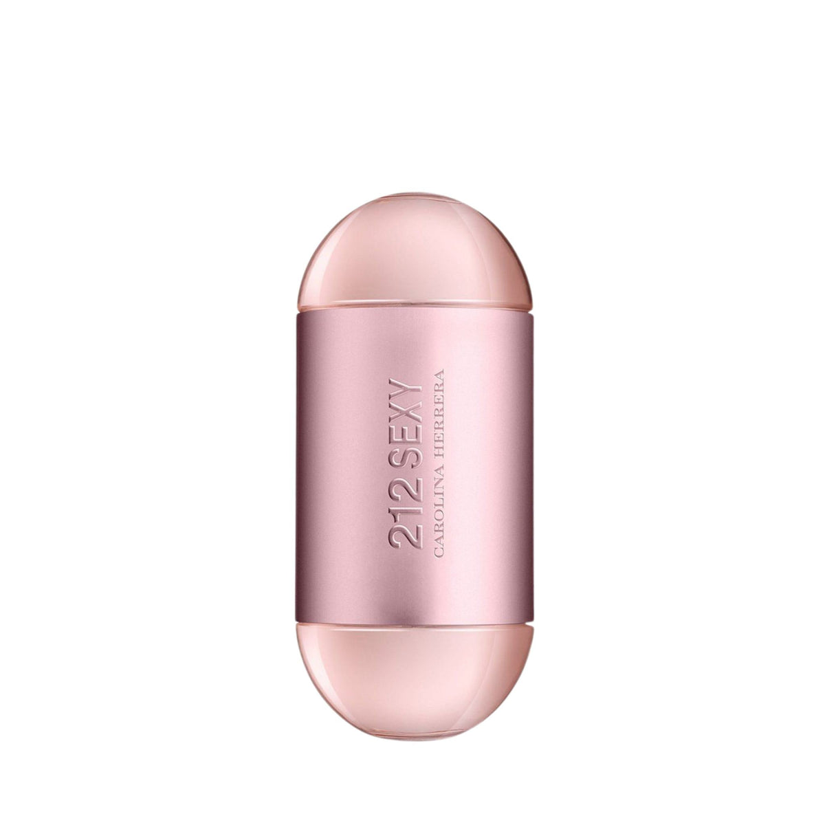 Refect Beauty Carolina Herrera 212 Sexy Eau de Parfum in a sleek metallic pink cylindrical bottle for women.