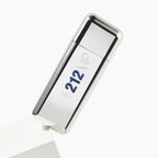 Refect Beauty Carolina Herrera 212 VIP Men Eau de Toilette in a sleek, rectangular silver metallic bottle.