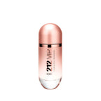 Refect Beauty Carolina Herrera 212 VIP Rosé Eau de Parfum in a sleek, metallic rose gold cylindrical glass bottle.