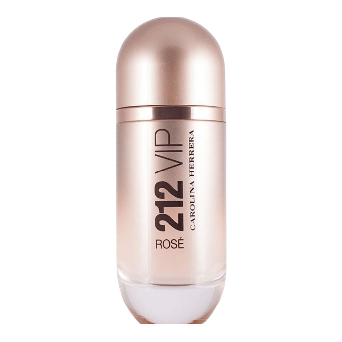 Refect Beauty Carolina Herrera 212 VIP Rosé Eau de Parfum in a sleek rose gold cylindrical glass bottle