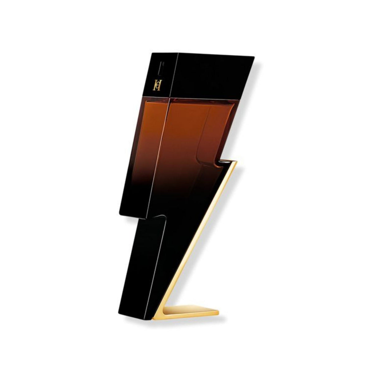 Refect Beauty Carolina Herrera Bad Boy Elixir eau de parfum in a distinctive black and amber lightning bolt bottle