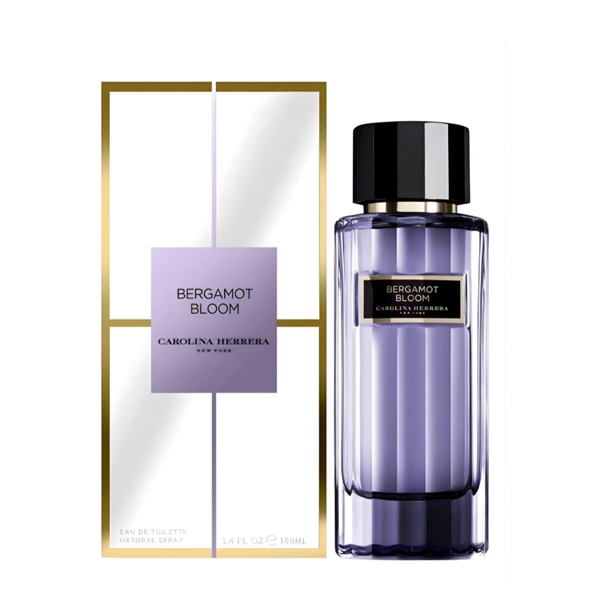 Refect Beauty Carolina Herrera Bergamot Bloom unisex eau de toilette bottle and packaging box