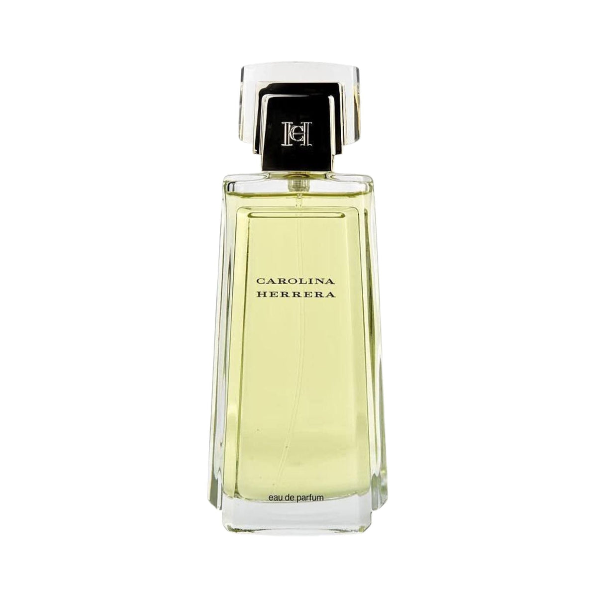 Refect Beauty Carolina Herrera New York eau de parfum in a tall elegant glass bottle with a gold-accented cap