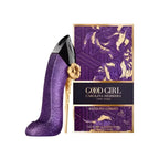 Refect Beauty Carolina Herrera Good Girl Dazzling Garden perfume in a glittery purple stiletto bottle with box