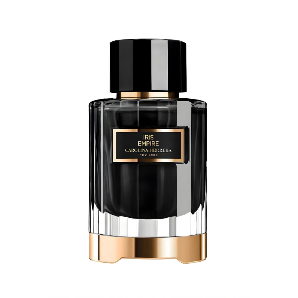 Refect Beauty Carolina Herrera Iris Empire unisex eau de parfum in a sleek black and gold glass bottle