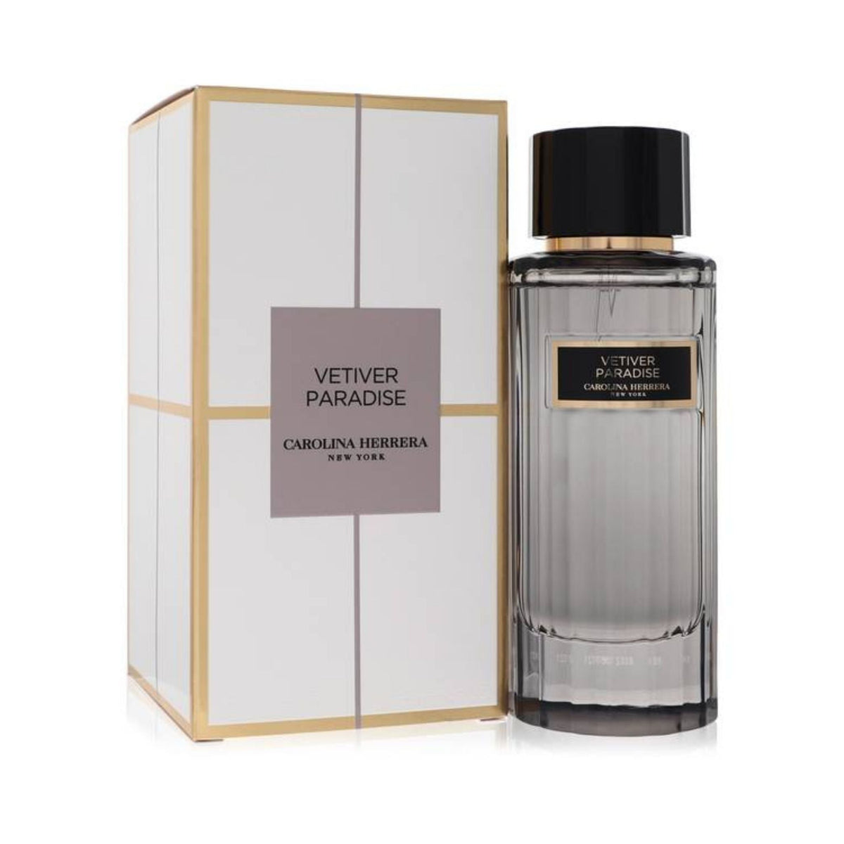Refect Beauty Carolina Herrera Vetiver Paradise unisex eau de parfum bottle with white and gold gift box