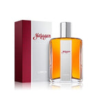 Refect Beauty Caron Yatagan Eau de Toilette bottle and box featuring a deep amber fragrance and textured red packaging.