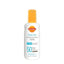 Refect Beauty Carroten Suncare Milk Spray SPF 50 in a white bottle with a yellow cap for broad-spectrum sun protection.