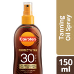 Refect Beauty Carroten Protect & Tan SPF 30 oil spray bottle for sun protection and enhanced tanning