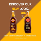 Refect Beauty Carroten Intensive Tanning Oil spray bottles showing old and new packaging designs for golden tan
