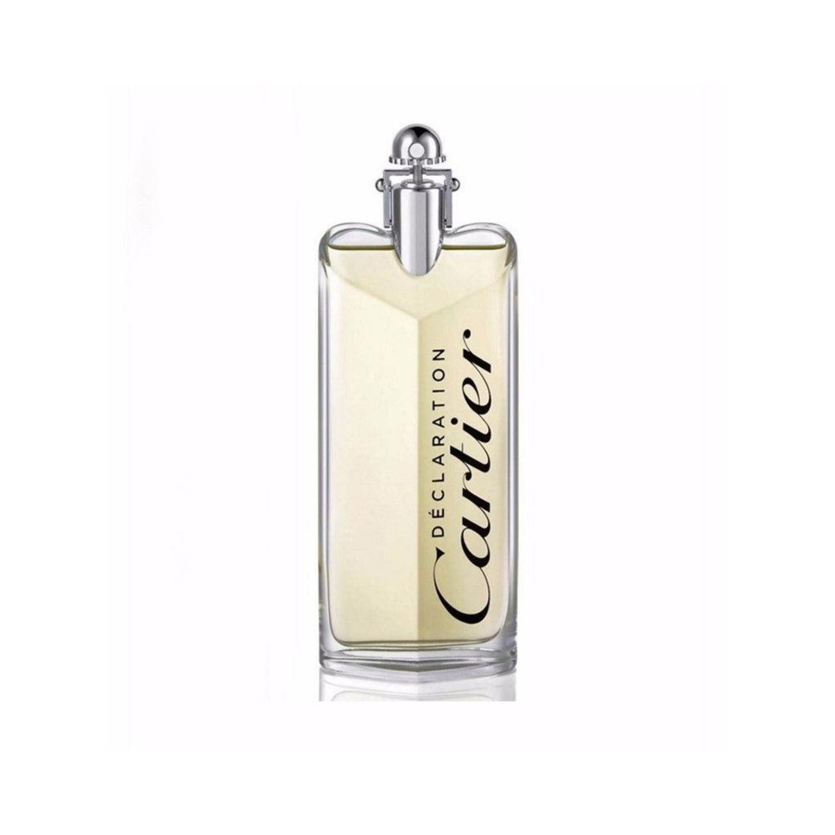 Refect Beauty Cartier Declaration Parfum for men in a sleek glass bottle with silver cap and bold black lettering.