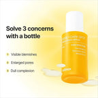 Refect Beauty Celimax Pore + Dark Spot Brightening Serum bottle with yellow packaging and active ingredient list