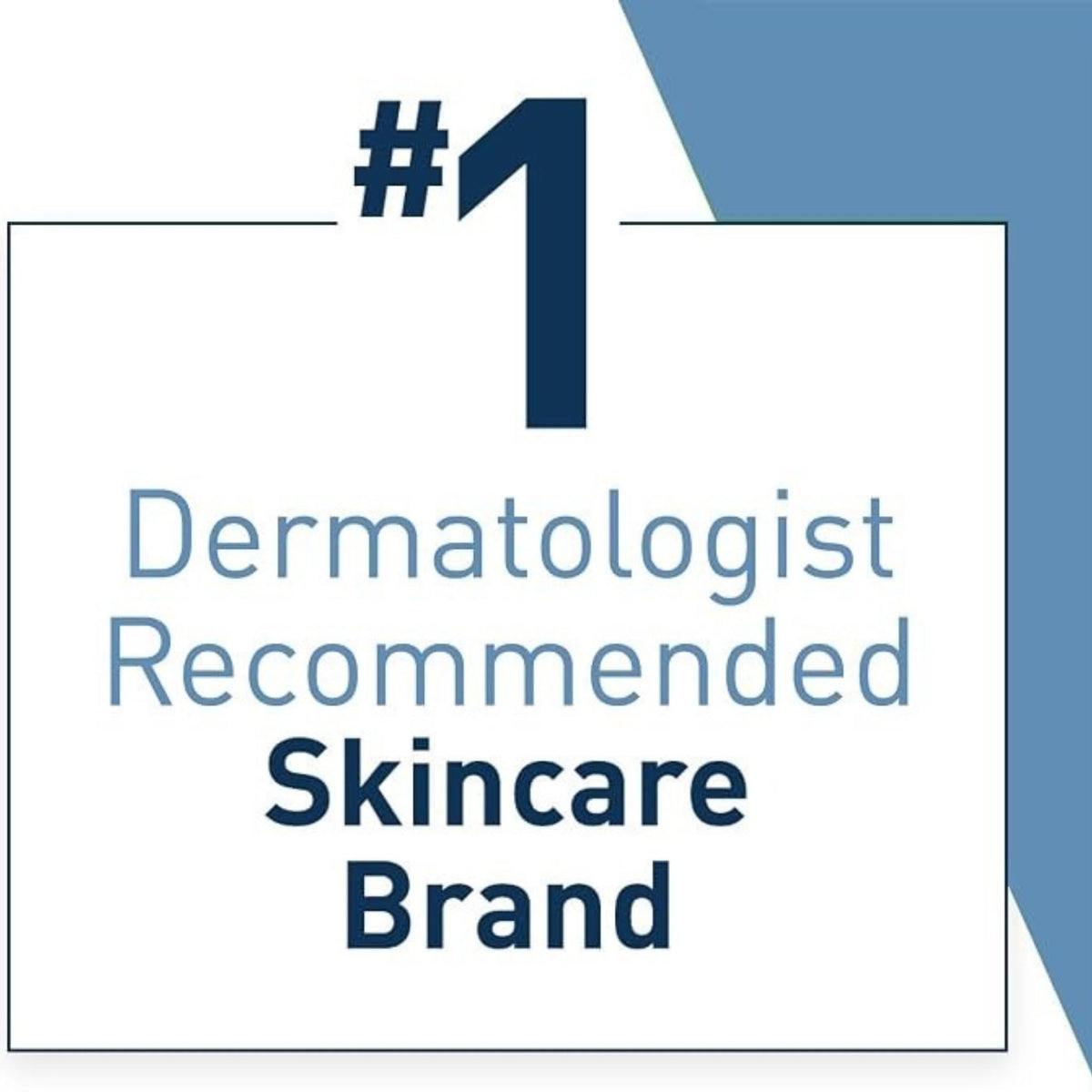 Refect Beauty graphic showing CeraVe is the number 1 dermatologist recommended skincare brand