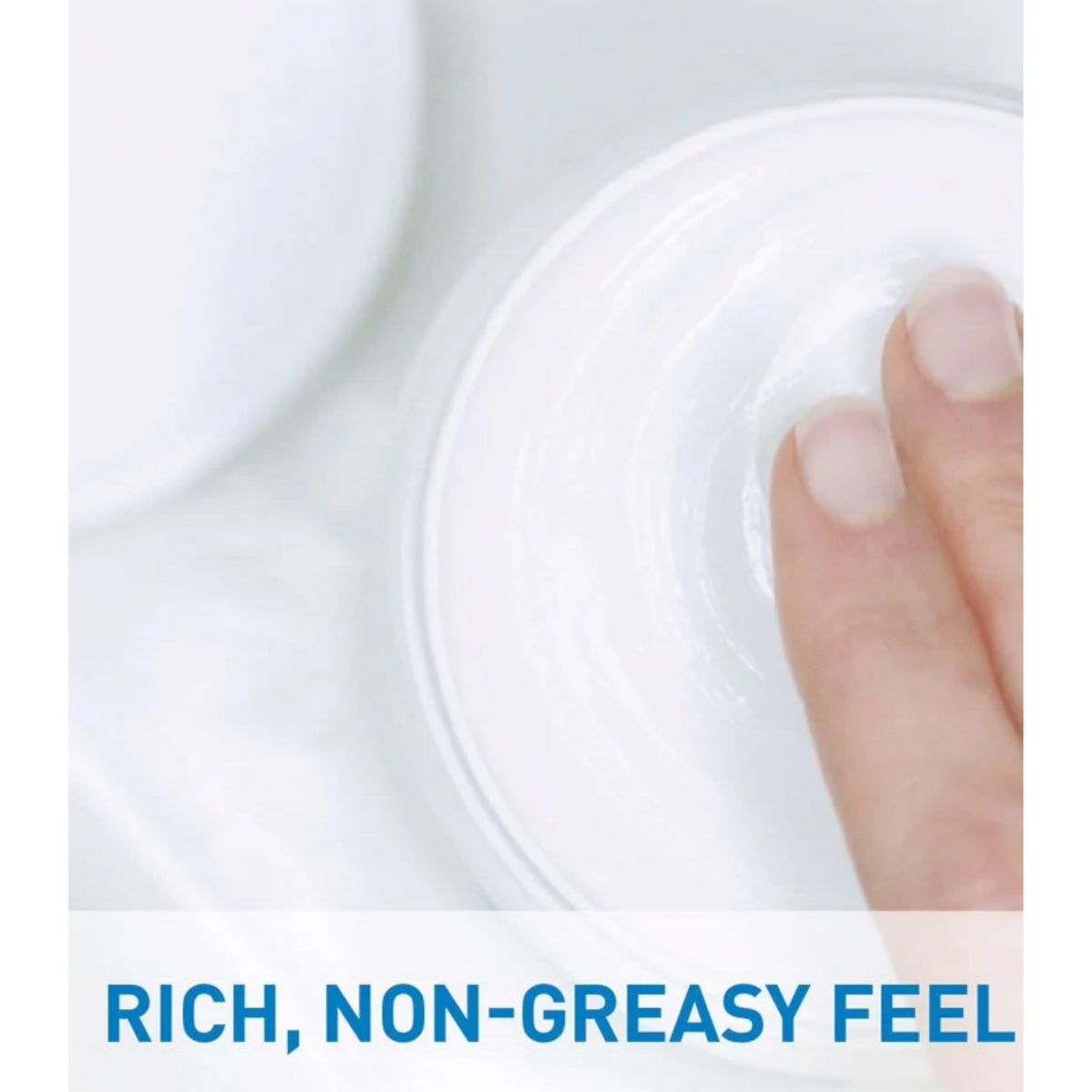 Refect Beauty CeraVe Moisturising Cream with a rich, non-greasy texture being applied to skin for deep hydration.