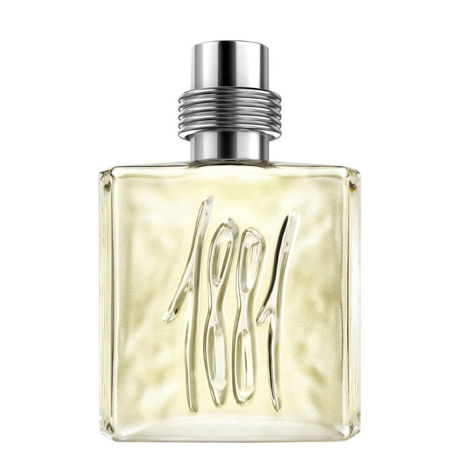 Refect Beauty Cerruti 1881 Pour Homme Eau de Toilette in a square glass bottle with embossed 1881 logo and silver cap.