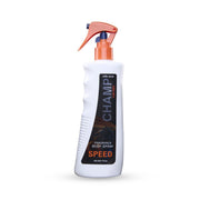 Refect Beauty Ever Pure Champ Speed body spray for men in a white bottle with an orange trigger spray nozzle.
