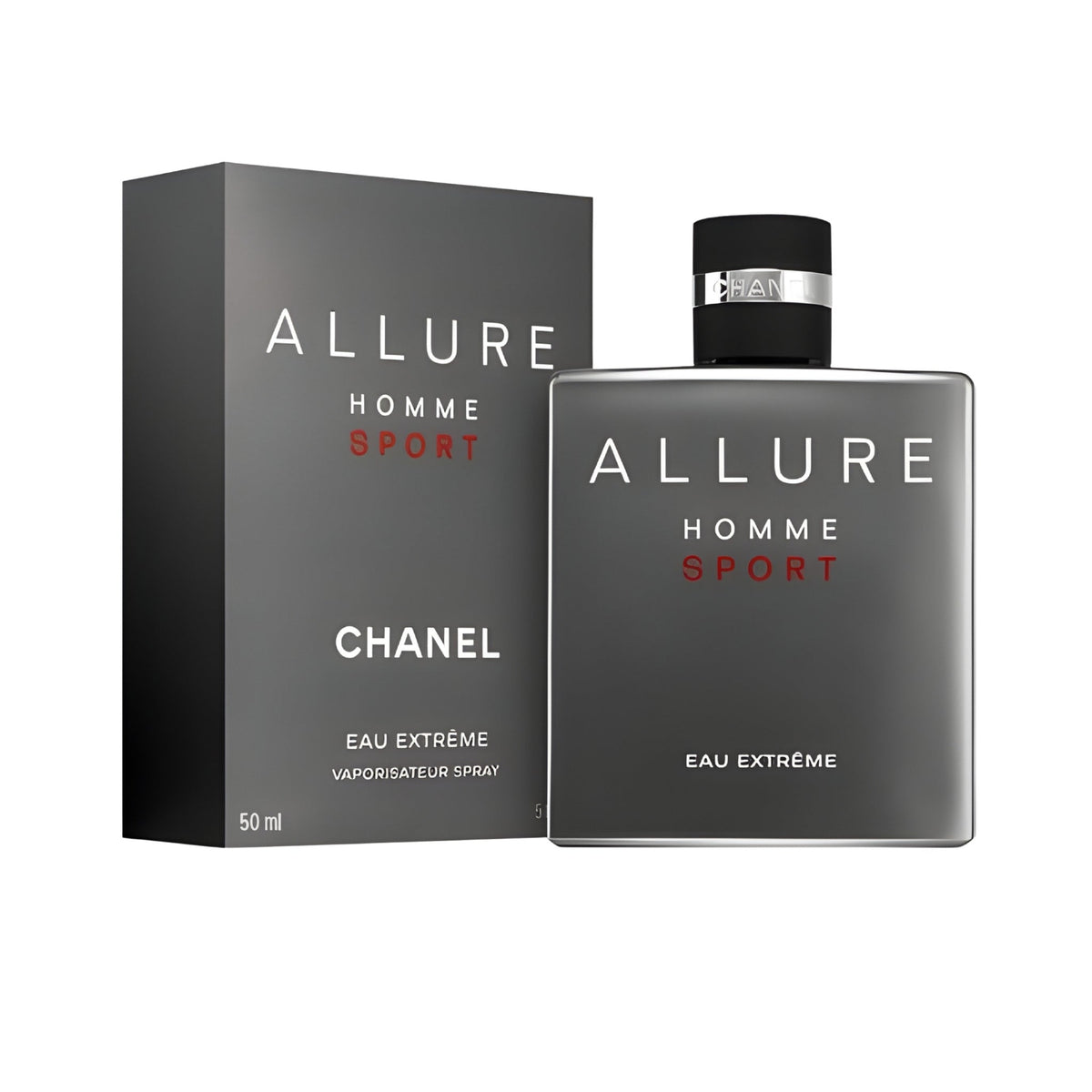 Refect Beauty Chanel Allure Homme Sport Eau Extreme fragrance bottle and grey packaging box