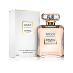 Refect Beauty Chanel Coco Mademoiselle Intense Eau de Parfum bottle and white box packaging on a white background.