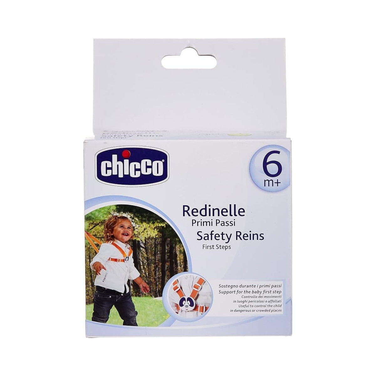 Refect Beauty Chicco nylon baby safety harness in retail packaging for children 6 months and older
