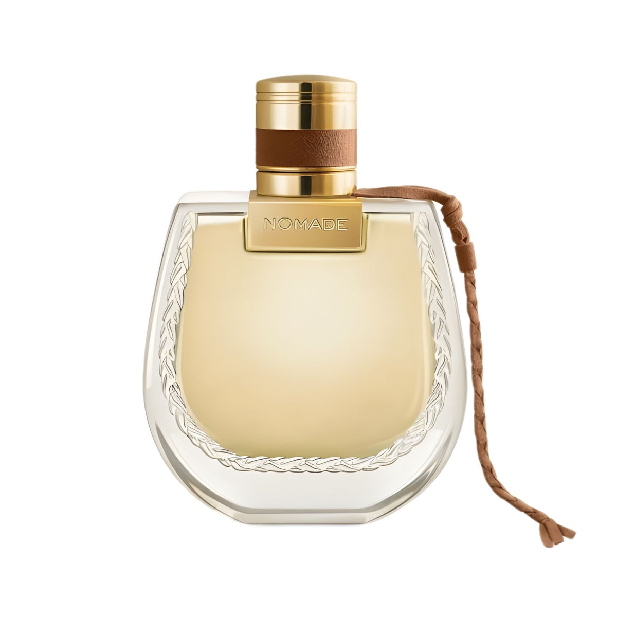 Refect Beauty Chloe Nomade Jasmin Naturel Eau de Parfum Intense in a glass bottle with a braided leather detail.