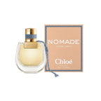 Refect Beauty Chloe Nomade Lumiere D'Egypte perfume bottle and box with blue braided detail and golden liquid.