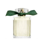 Refect Beauty Chloe Rose Naturelle Intense perfume bottle with pleated glass and a green ribbon tied at the neck