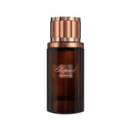 Refect Beauty Chopard Leather Malaki eau de parfum in a dark brown glass bottle with a metallic bronze cap