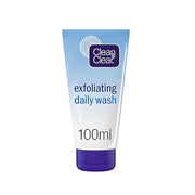 Refect Beauty Clean & Clear Exfoliating Daily Wash in a 100ml blue and white squeeze tube for acne-prone skin.