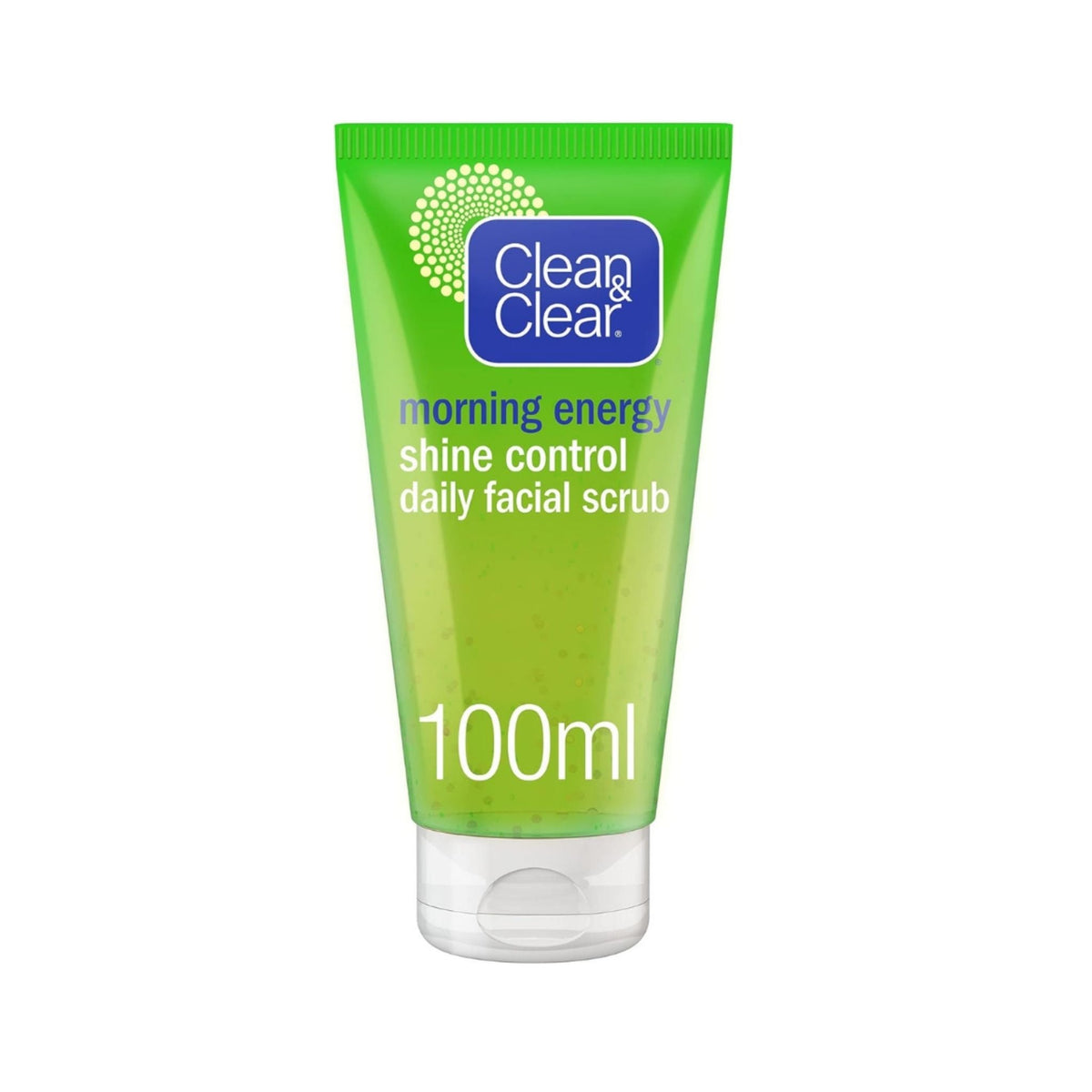 Refect Beauty Clean & Clear Shine Control Daily Facial Scrub in a 100ml green squeeze tube for oil-prone skin.