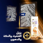 Refect Beauty Clear Women Anti-Dandruff and Anti-Hair Fall shampoo bottle with before and after scalp comparison