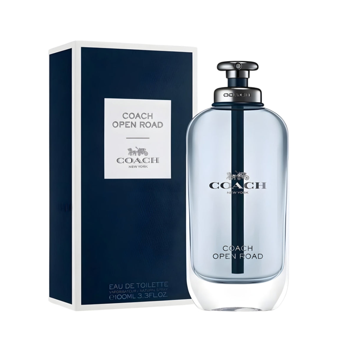 Refect Beauty Coach Open Road Eau de Toilette fragrance bottle with its dark blue and white presentation box