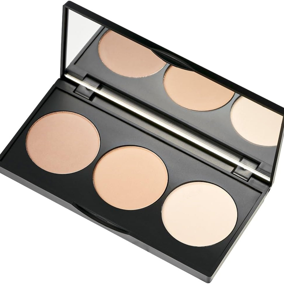 Refect Beauty Golden Rose contour powder kit with three shades for highlighting, bronzing, and shading in a black case