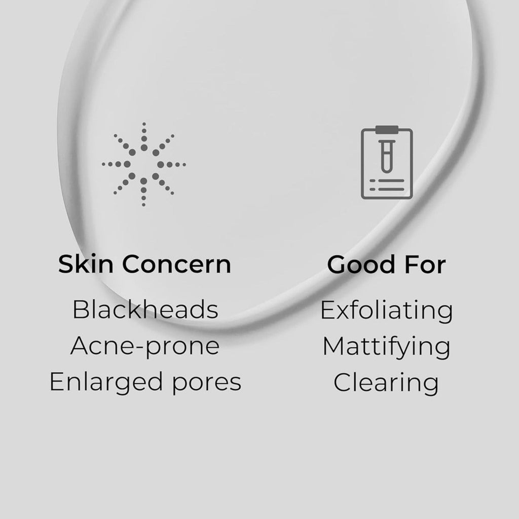 Refect Beauty infographic showing Cosrx BHA Blackhead Power Liquid benefits for blackheads, acne, and enlarged pores.
