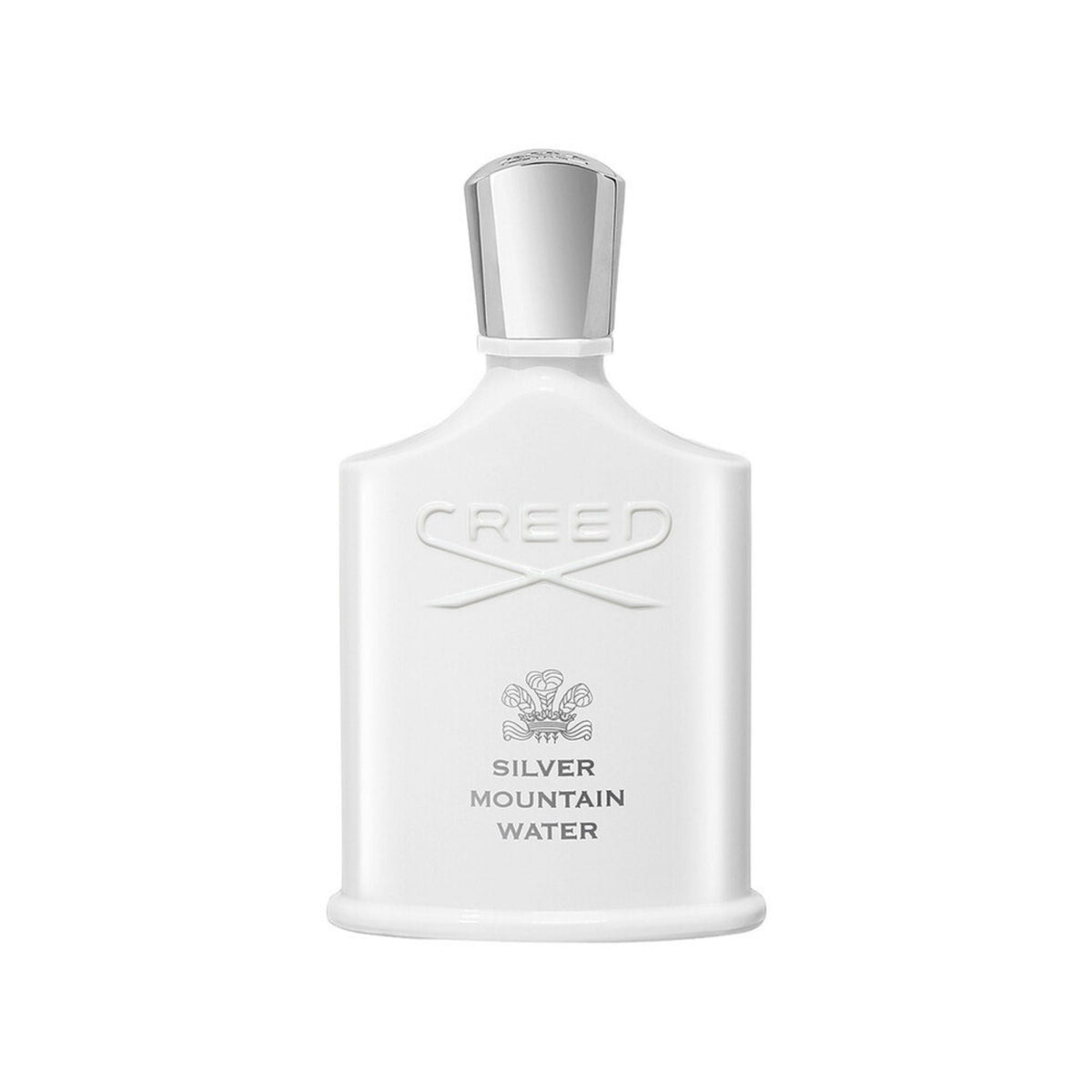Refect Beauty Creed Silver Mountain Water Eau de Parfum in a white glass bottle with a silver cap.