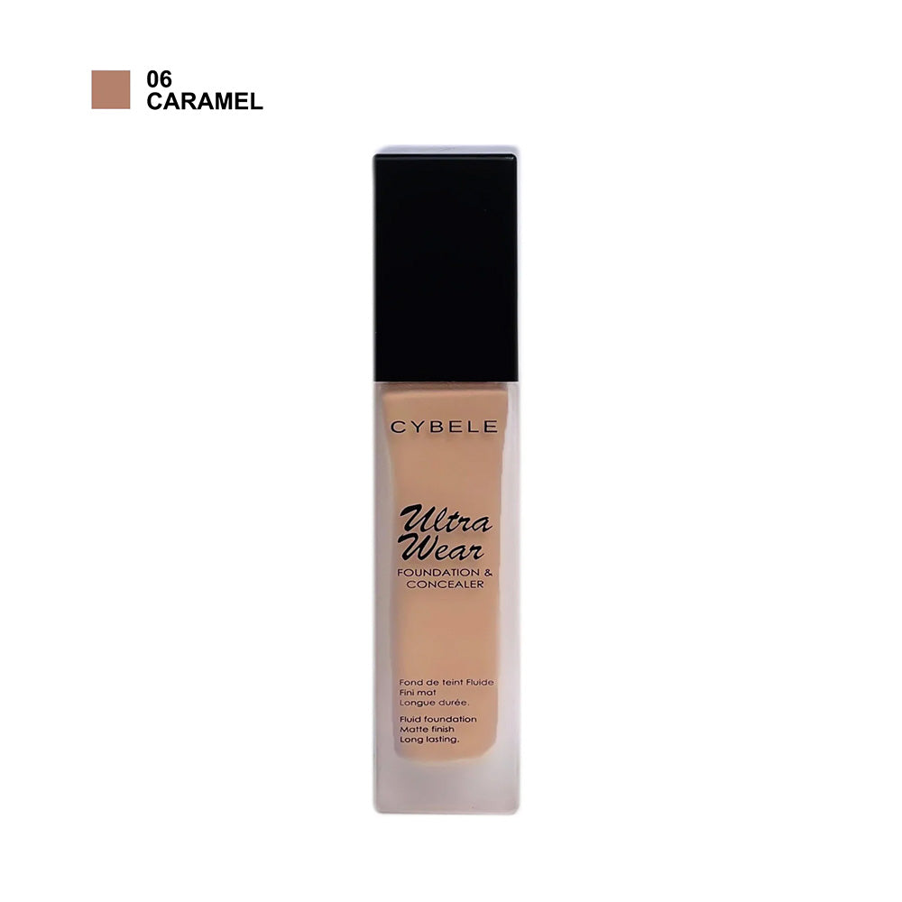 Refect Beauty Cybele Ultra Wear Foundation and Concealer in shade 06 Caramel with a long-lasting matte finish