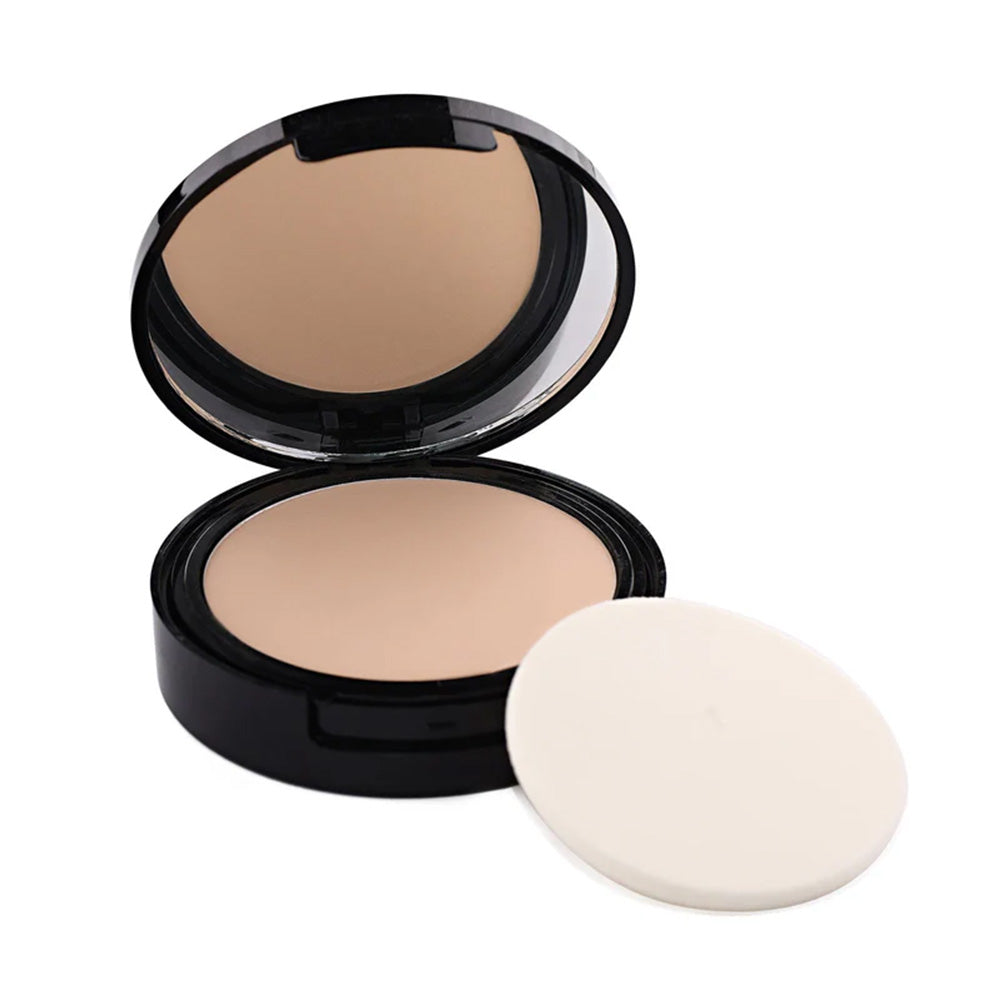 Refect Beauty Cybele compact foundation in a black case with an included applicator sponge for a soft matte finish