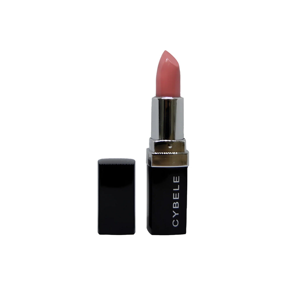 Refect Beauty Cybele Exotic lipstick in a soft peach shade with a sleek black case and silver accents