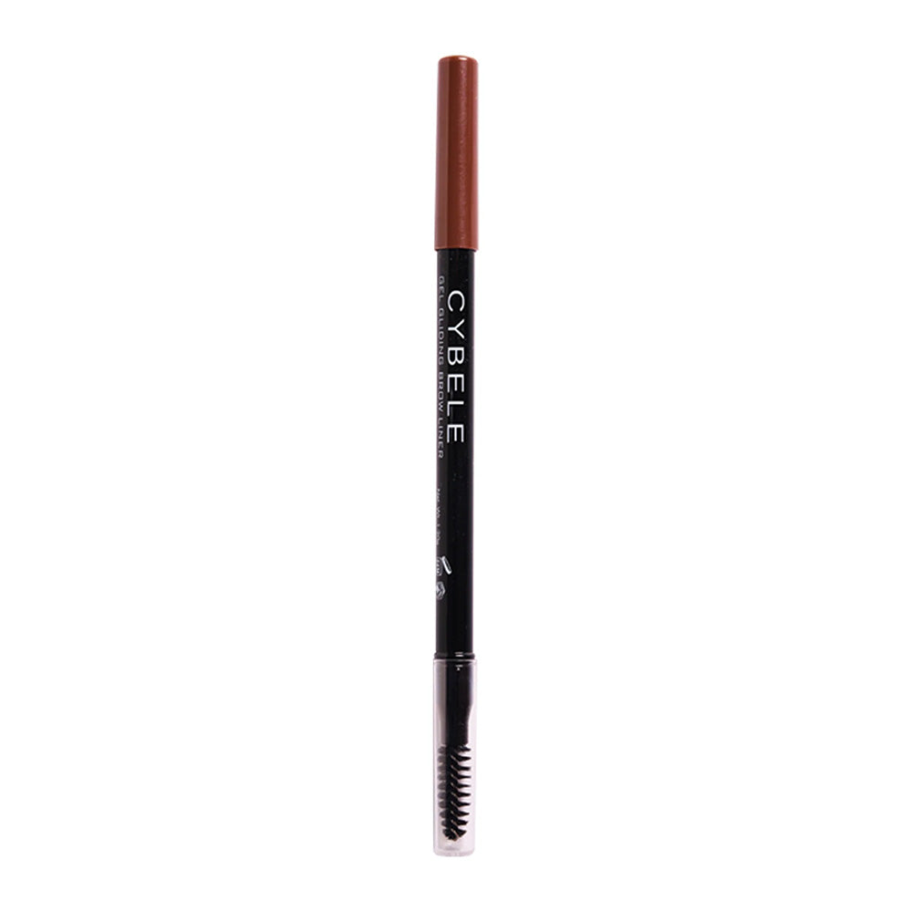 Refect Beauty Cybele gel gliding brow liner pencil with a spoolie brush for natural eyebrow definition and shaping.